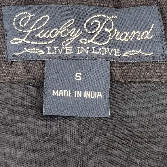 Lucky Brand Embroidered Sequin/Rhinestone Shorts Black. Small. Boho Festival EUC - Picture 6 of 8